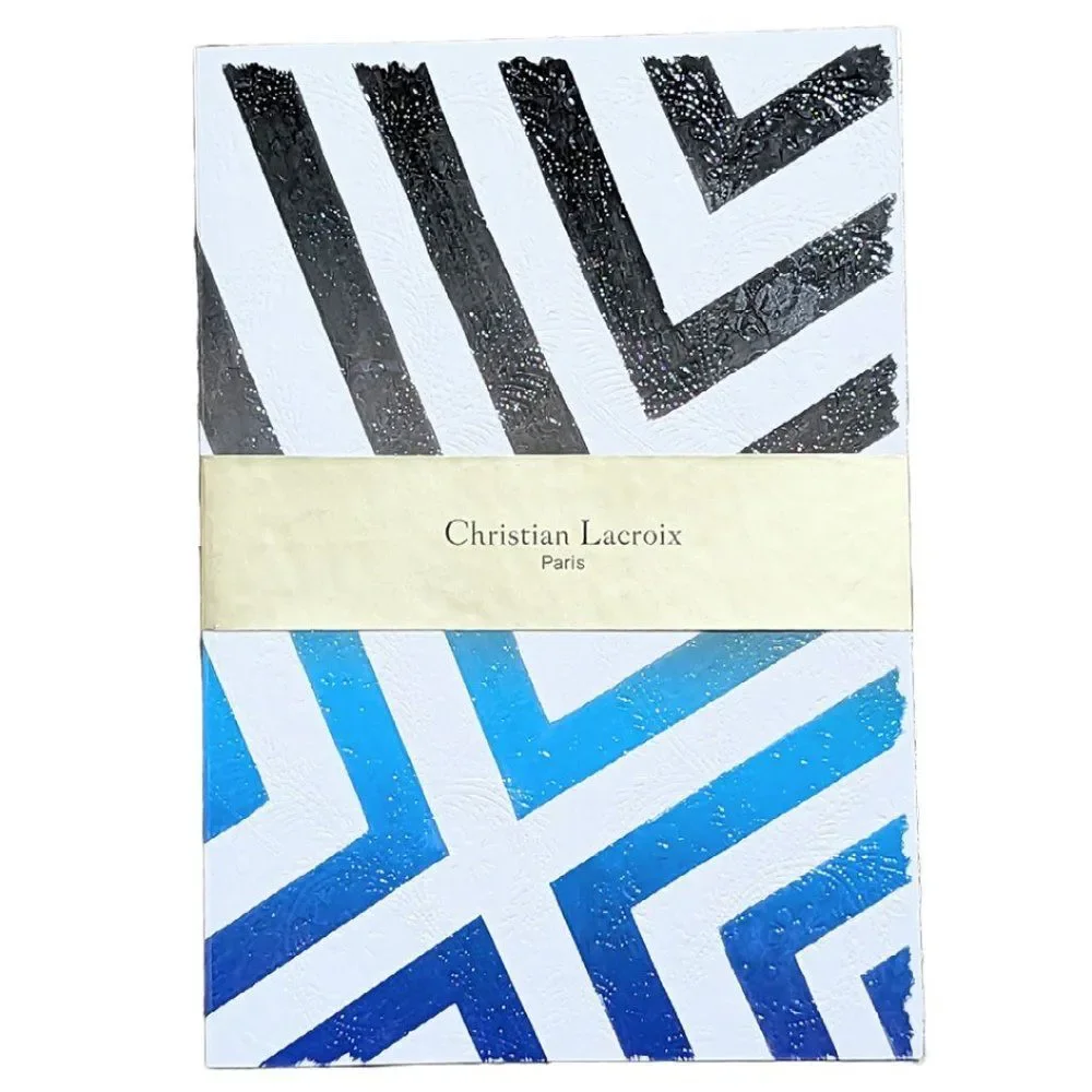 New! Christian Lacroix Sol Y Sombra Sunrise Blue‎ Embossed Paseo Notebook 128pgs